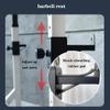 Multifunctional Squat Rack Adjustable Barbell Rack Stable Bench Press Home Fitness Equipment Weight Lifting Stand Squat Rack (Color : White, Size : (79~109)*56*(92~151) cm) view 3