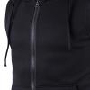 Maiyifu-GJ Men's Zip Up Hoodie Tank Tops Sleeveless Bodybuilding Fitness Muscle Hoodies Lightweight Gym Hooded Vest Blouse (Black,Large) view 3