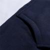 Maiyifu-GJ Men's Patchwork Slim Fit Hoodies Color Block Sport Hooded Sweatshirt Long Sleeve Contrast Color Pullover Hoodie (Dark Blue,XX-Large) view 3