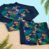 Paw Patrol Swimsuit Boys Toddlers 2 Piece T-Shirt Shorts Swim Set 18-24 Months Navy view 2