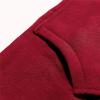 Maiyifu-GJ Men's Patchwork Slim Fit Hoodies Color Block Sport Hooded Sweatshirt Long Sleeve Contrast Color Pullover Hoodie (Red,X-Large) view 3
