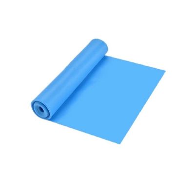 BAN.P Yoga Pilates Stretch Resistance Band Exercise Fitness Training Elastic Exercise Fitness Natural Rubber Gym Anti-Slip (Color : Blue, Size : 1.5 m 28 lb)
