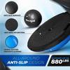 Yes4All 880LBS Half Ball Balance Trainer, Pilates Balance & Stability Ball for Exercises, Home Gym, Floor & Full Body Workouts, Upgrade Combo - Black/Blue view 3