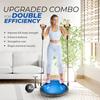 Yes4All 880LBS Half Ball Balance Trainer, Pilates Balance & Stability Ball for Exercises, Home Gym, Floor & Full Body Workouts, Upgrade Combo - Black/Blue view 4