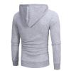 Maiyifu-GJ Men's Side Zipper Workout Hoodies Slim Gym Lightweight Pullover Hoodie Sports Hooded Sweatshirts with Zip Pockets (Light Grey,Large) view 2