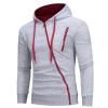 Maiyifu-GJ Men's Side Zipper Workout Hoodies Slim Gym Lightweight Pullover Hoodie Sports Hooded Sweatshirts with Zip Pockets (Light Grey,Large) view 4