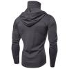 Maiyifu-GJ Men Long Sleeve Running Mask Hoodies Slim Fit Sports Workout Pullover Hoodie Gym Muscle Jogging Hooded Sweatshirt (Grey,XX-Large) view 2