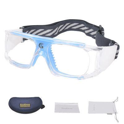 SooGree Men Basketball Glasses.Soccer Football Sport Protective Eyewear Safety Goggles,Sports Glasses with Replaceable Lens
