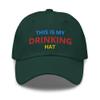 RIVEMUG This is My Drinking Hat Embroidered Low Crown Curved Bill Adjustable for Men and Women Party and Beer Baseball Cap view 1