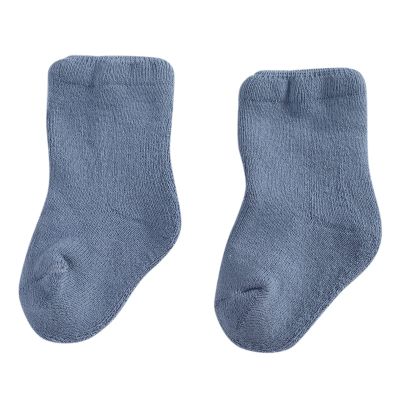 Ikevan 0-36 Months Kids Winter Warm Long Socks Toddlers Boys Girls Children Socks Princess Socks Floor (Navy, 12-36 Months)