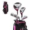 Aspire X-Lite Super Performance Junior Golf Club Set - Right-Handed Kids Golf Set with Driver, Hybrid, 7 Iron, Putter, Stand Bag & Headcovers - Pink Ages 6-8 view 1