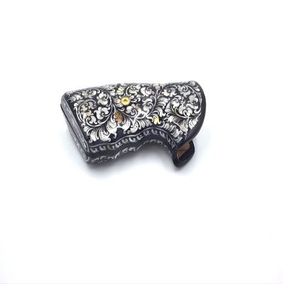 BMPL Mother of Pearl Inlay Handgun Grips Compatible Replacement for Rossi, Small Frame Square Butt Revolver Grips Smooth Handmade Handcraft
