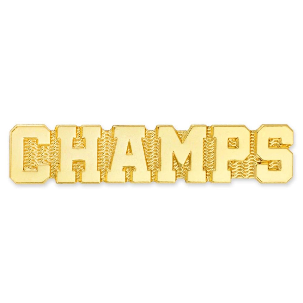 PinMart's Champs Chenille Lapel Pin - 10 Pack