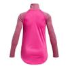 Under Armour Girls Tech Graphic Half Zip Hoodie, (652) Rebel Pink / / Metallic Silver, X-Large view 2
