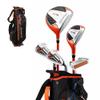 Aspire X-Lite Super Performance Junior Golf Club Set - Right-Handed Kids Golf Set with Driver, Hybrid, 7 Iron, Putter, Stand Bag & Headcovers - Orange Ages 9-12 view 1
