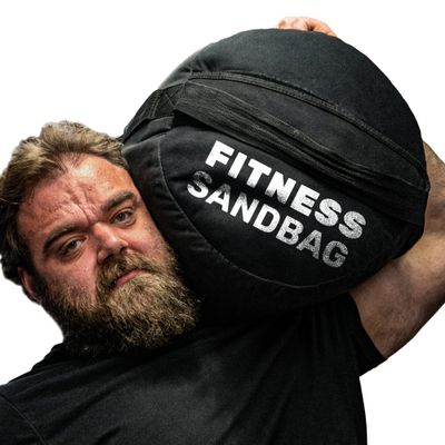 Strongman Sandbag for Working Out [Bells of Steel] Fitness Sand Bag Sacks, Commercial and Home Gym Sand Bags for Weight Training with Handles for Workout - 400 lb