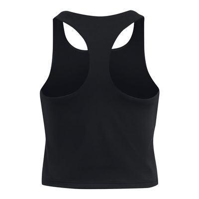 Under Armour Girls Motion Crop Tank Top, (001) Black / / Jet Gray, Medium