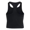 Under Armour Girls Motion Crop Tank Top, (001) Black / / Jet Gray, Medium view 1