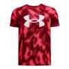 Under Armour Boys Tech Big Logo Printed Short-Sleeve T-Shirt, (629) Beta / / White, Large view 1