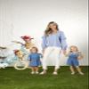 Mud Pie Baby Girls Embroidered Denim Romper, Blue, 5T view 3