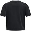 Under Armour Girls Motion Short Sleeve T Shirt, (001) Black / / Jet Gray, Small view 2