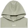Under Armour Girls Rival Fleece Crop Hoodie, (504) Grove Green / / White, X-Small view 2