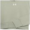 Under Armour Girls Rival Fleece Crop Hoodie, (504) Grove Green / / White, X-Small view 3