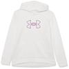Under Armour girls Armour Fleece Big Logo Hoodie, (100) White / / Mystic Magenta, X-Small view 1