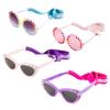 Mud Pie Cat Eye Toddler Girl Sunglasses & Strap Set, Purple view 2