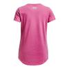 Under Armour Girls' Live Sportstyle Graphic Short-Sleeve T-Shirt, (663) Pink Edge / / White, Youth X-Small view 2