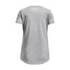 Under Armour Girls' Tech Big Logo Twist T Shirt, 011 Gray, YSM view 2