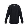 Under Armour Girls Sportstyle Left Chest Logo Long Sleve, (001) Black / / White, X-Small view 2