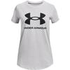 Under Armour Girls' Live Sportstyle Graphic Short-Sleeve T-Shirt, (014) Halo Gray/Black/Black, X-Small view 1
