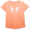 Under Armour Girls' Live Sportstyle Graphic Short-Sleeve T-Shirt, (963) Bubble Peach / / White, Small view 1