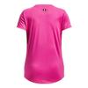 Under Armour Girls Tech Big Logo Short Sleeve T Shirt, (652) Rebel Pink / / Black, X-Small view 2