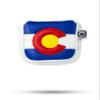 Pins & Aces Colorado Tribute Premium Golf Club Head Cover - Premium, Hand-Made Leather Headcover - CO Flag Styled, Tour Quality Golf Club Cover - Style & Customize Your Golf Bag (Mallet) view 1