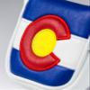 Pins & Aces Colorado Tribute Premium Golf Club Head Cover - Premium, Hand-Made Leather Headcover - CO Flag Styled, Tour Quality Golf Club Cover - Style & Customize Your Golf Bag (Mallet) view 2