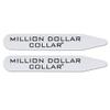 60-2.00" Plastic Collar Stays, White | Dress Shirt Collar Inserts, Removable Dress Shirt Stays for Men view 1