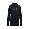 Under Armour boys Armour Fleece Big Logo Hoodie, (001) Black / / Black, Small view 1