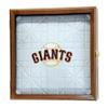 Baseball Base Display Case Cabinet (for Full-Size Base) (Walnut) view 1