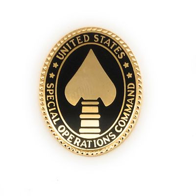 UNITED STATES SPECIAL OPS COMMAND USA ELEMENT CREST PIN ON