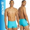 Sporti Solid Swim Square Leg Swimsuit - Turquoise - 30 view 2