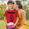 Veracco Crayon Halloween Short Sleeve Custome T-Shirt | for Youth Unisex | Red view 2