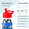 Wildkin Kids 14oz Stainless Steel Water Bottle  BPA-Free, Leakproof, Insulated, Easy-Clean - Heroes view 4