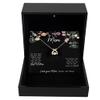 Wishbone Dancing Necklace Luxury Box Cross dancing pendant, for Mother, Mom jewelry gift, Gift for Mom, from son, or daughter, mother in law, like a view 1