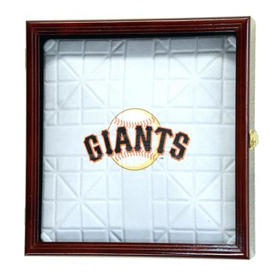 Baseball Base Display Case Cabinet (for Full-Size Base) (Cherry)