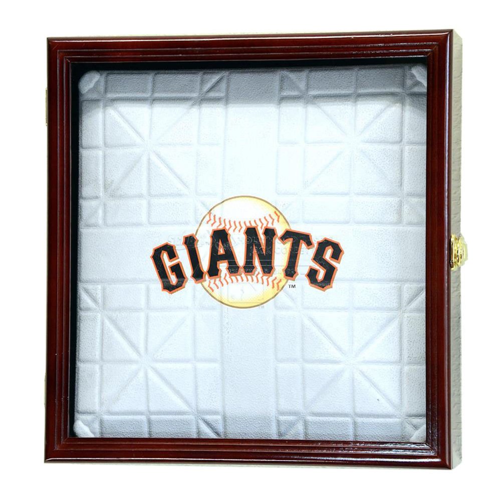Baseball Base Display Case Cabinet (for Full-Size Base) (Cherry)