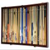 Large Mini 18" Bat Baseball Display Case Cabinet (Cherry) view 1