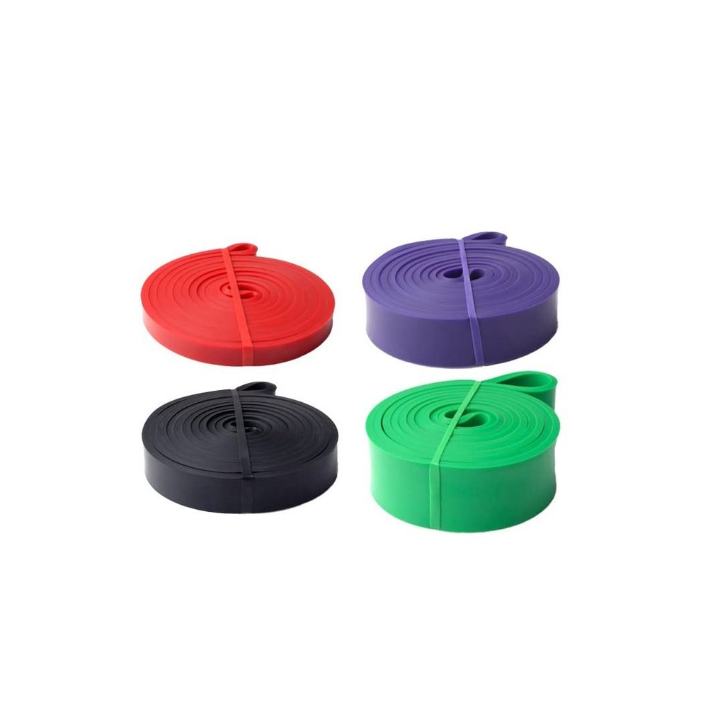 BAN.P Resistance Band Exercise Elastic Band Workout Ruber Loop Strength Pilates Fitness Equipment Training Expander Unisex (Color : 4pcs-B, Size : 20-22cm)