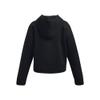 Under Armour Girls Rival Fleece Crop Hoodie, (001) Black / / White, X-Small view 2
